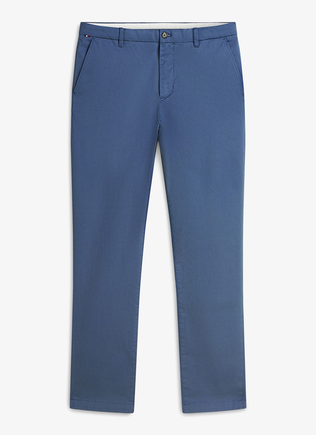 Tommy Hilfiger Tapered fit pantalon met steekzakken - voorkant 4 aegean sea-dbz / blauw