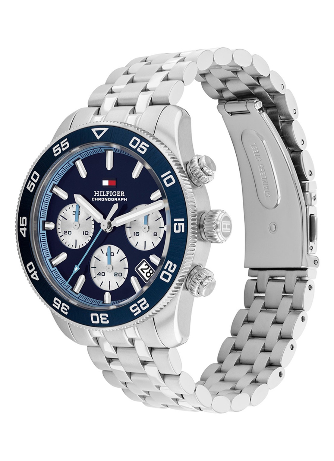 Tommy Hilfiger Th85 chrono horloge TH1710743 - detail 3 zilver