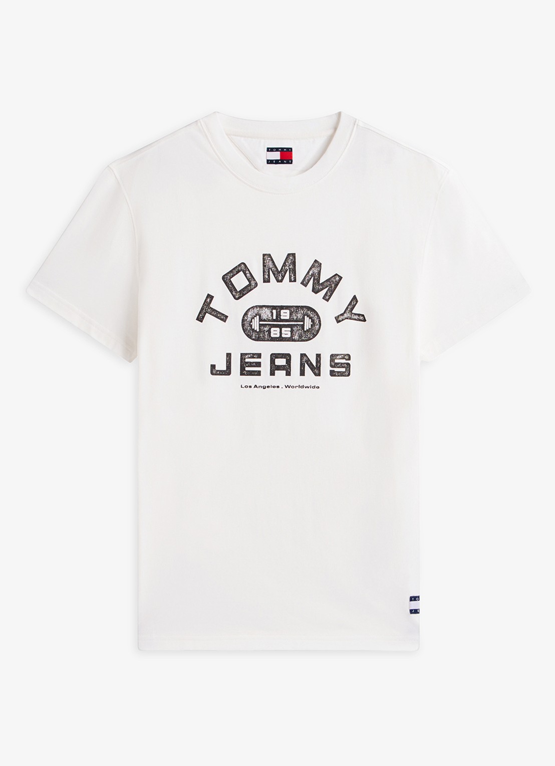 Tommy Hilfiger Top met knoopdetail - voorkant 4 wit