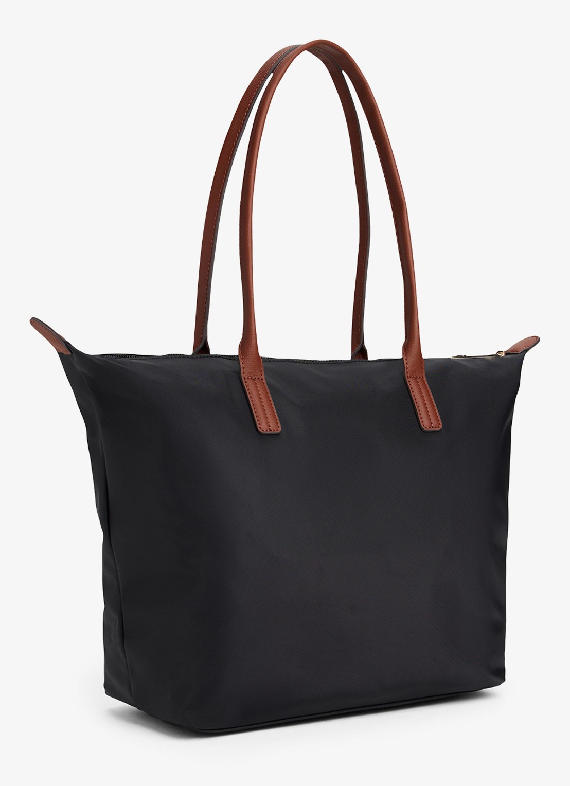 Tommy Hilfiger Tote shopper met logo - detail 2 black-bds / zwart