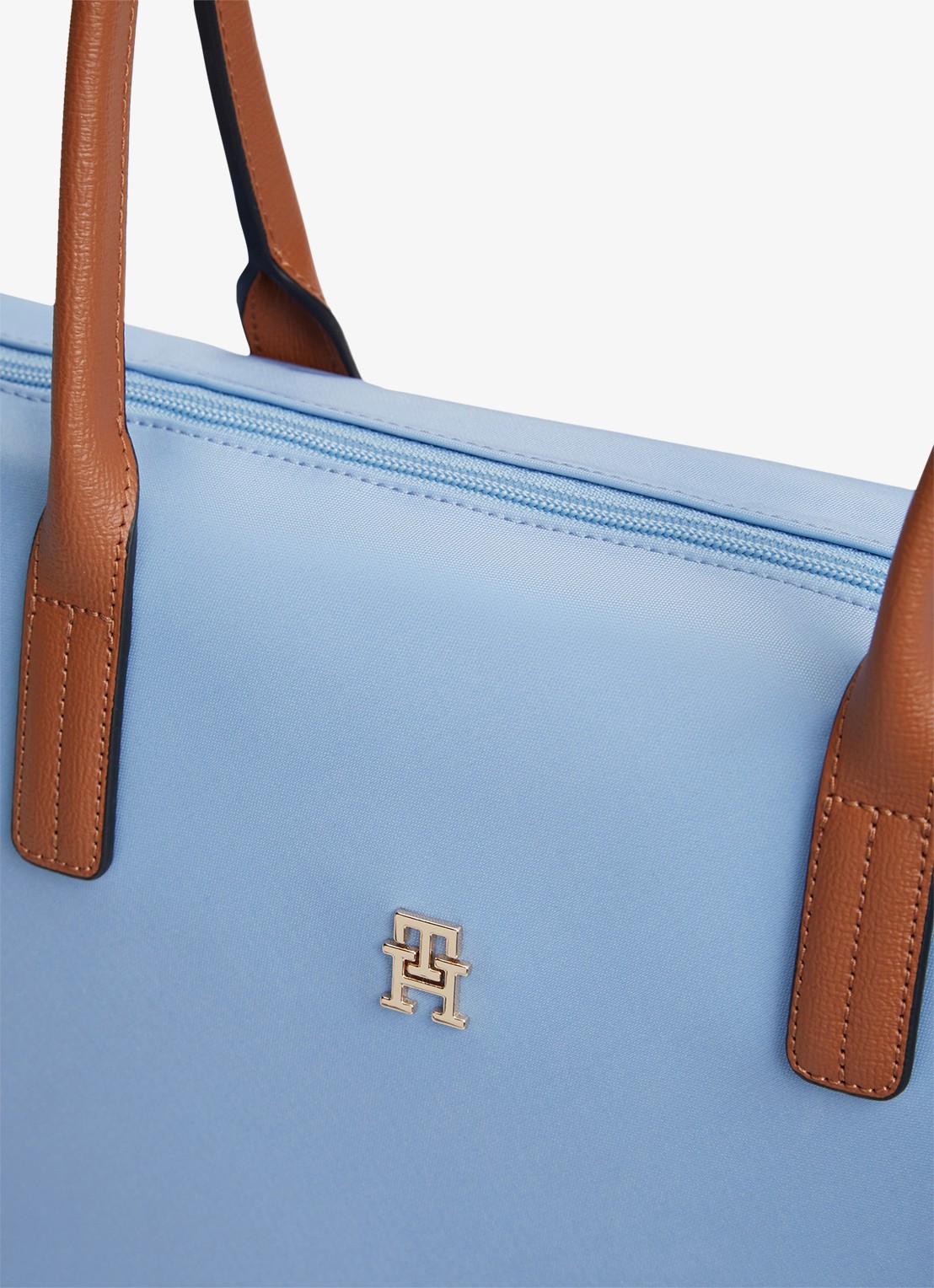 Tommy Hilfiger Tote shopper met logo - detail 3 well water-c1y / blauw
