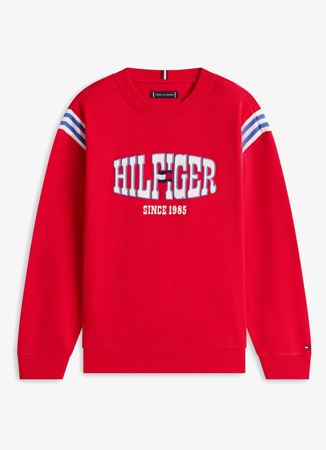 Tommy Hilfiger Trui met logoprint - voorkant 4 rood