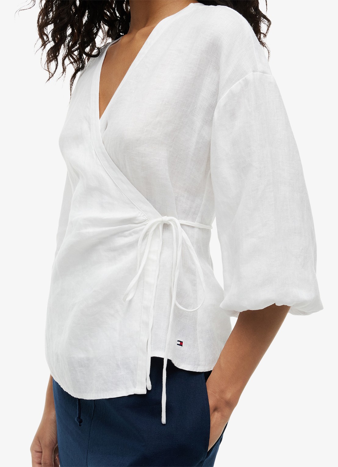 Tommy Hilfiger Tuniek met strikceintuur - detail 5 wit