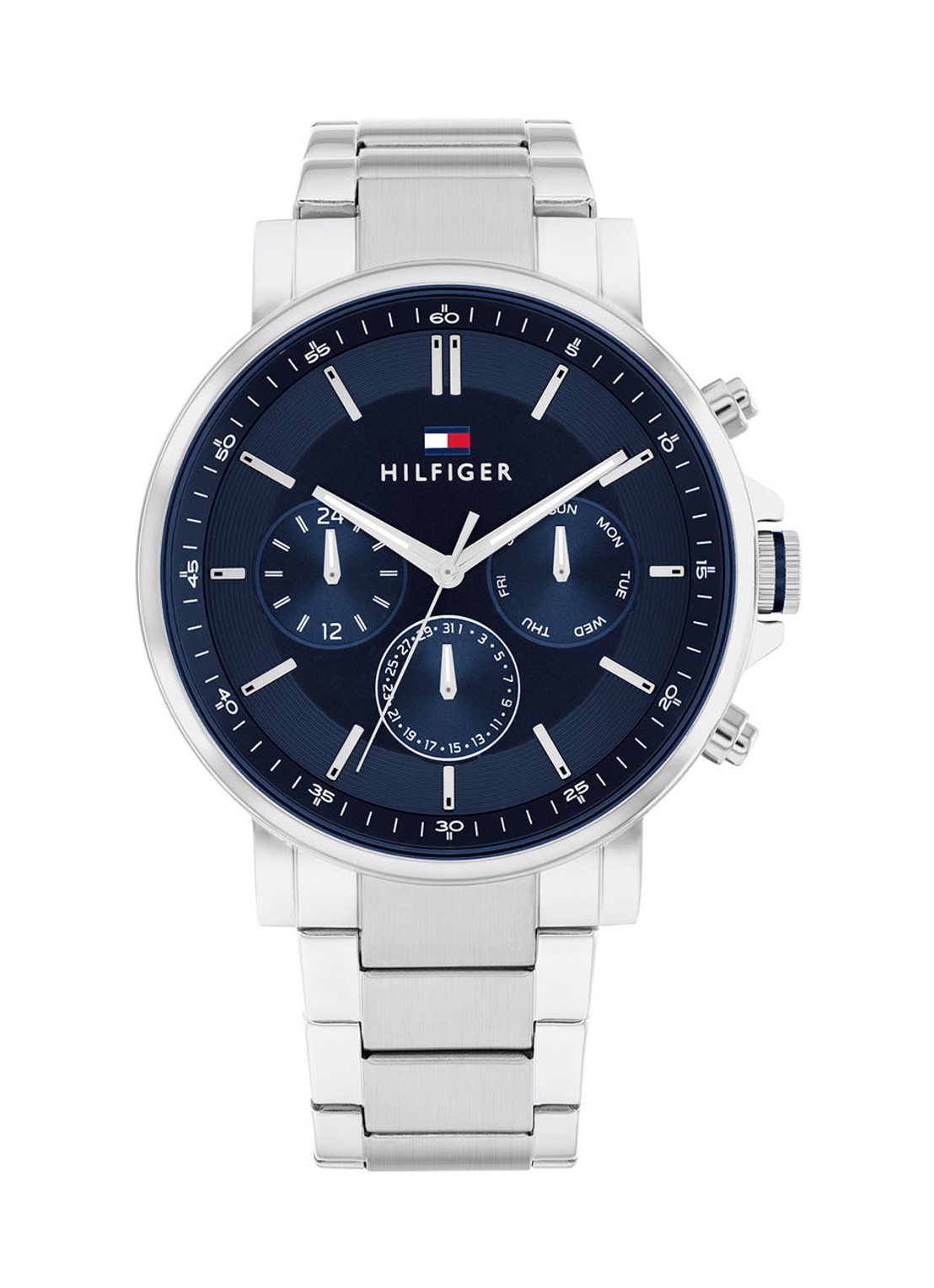 Tommy Hilfiger Tyson horloge TH1710588  - voorkant 3 zilver