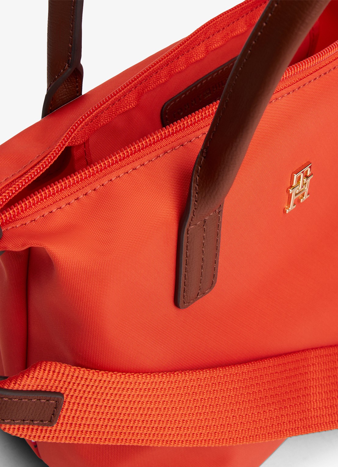 Tommy Hilfiger Webbing Crossbody Tote Bag - detail 3 oranjerood
