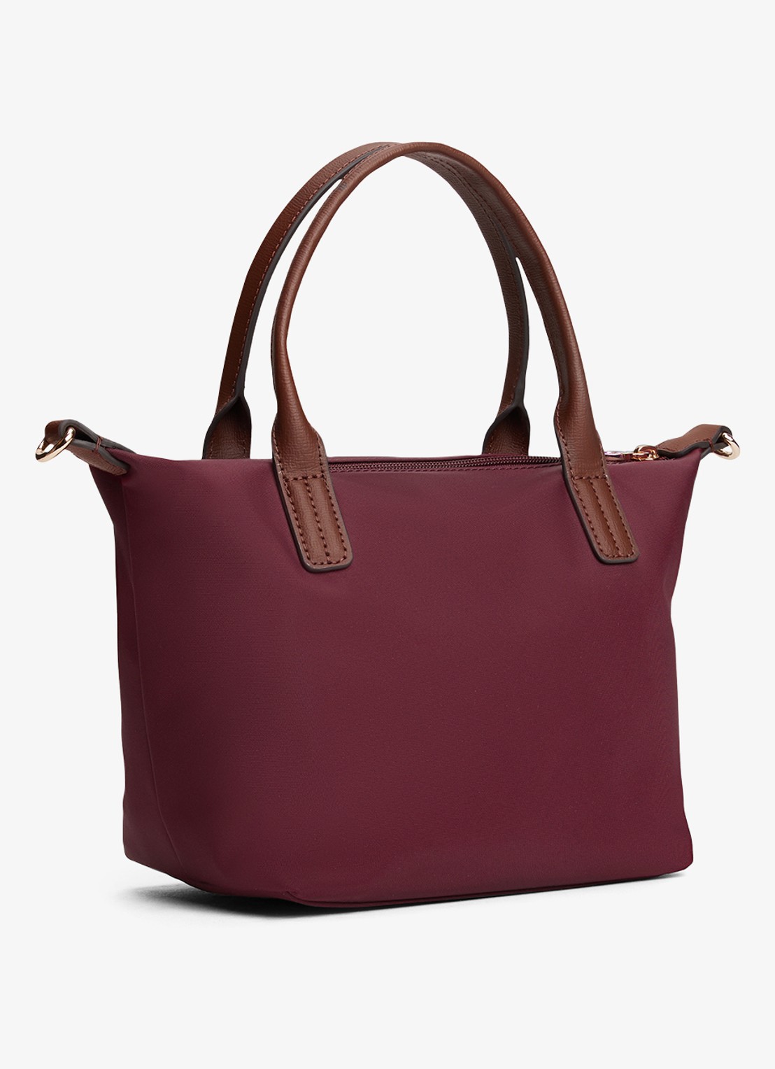 Tommy Hilfiger Webbing Crossbody Tote Bag - achterkant 5 bordeauxrood