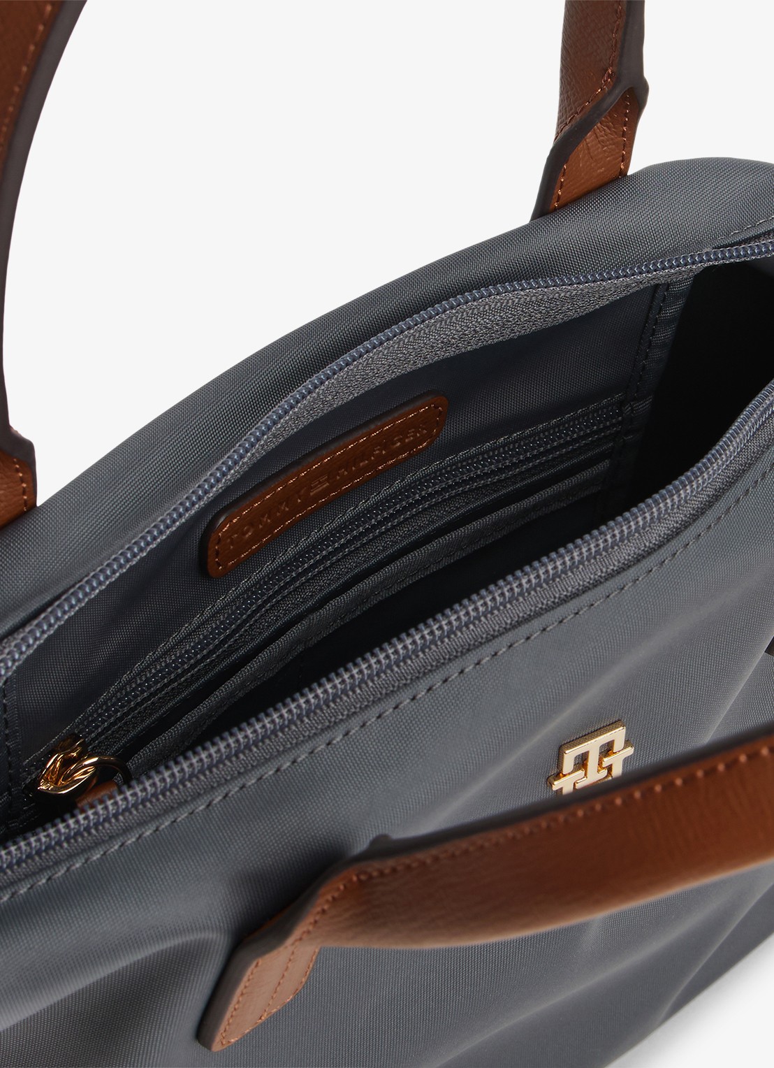 Tommy Hilfiger Webbing Crossbody Tote Bag - detail 3 grijs