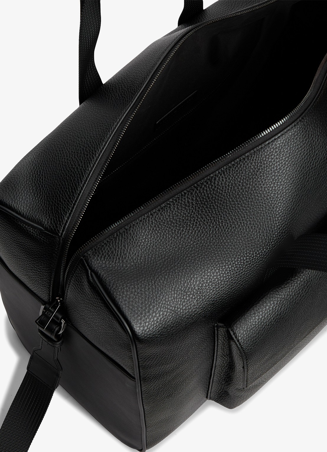 Tommy Hilfiger Weekendtas met logo en afneembare schouderriem - detail 3 zwart