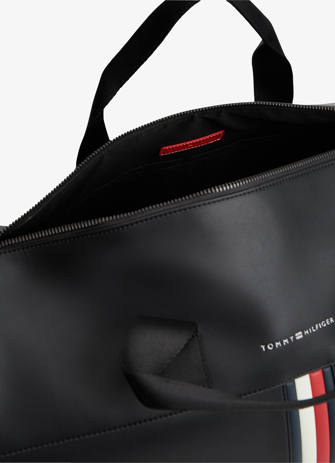 Tommy Hilfiger Weekendtas met logo - detail 3 diepzwart