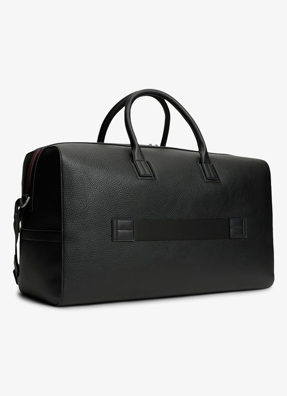 Tommy Hilfiger Weekendtas met logo - achterkant diepzwart