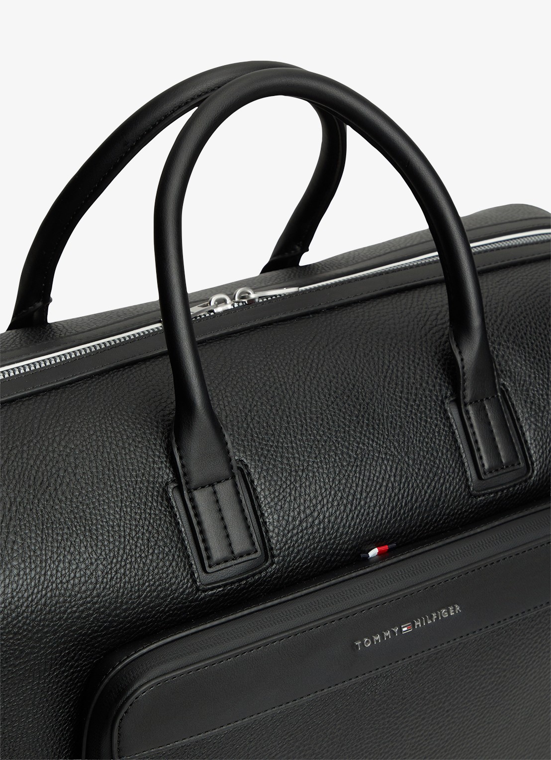Tommy Hilfiger Weekendtas met logo - detail 3 diepzwart