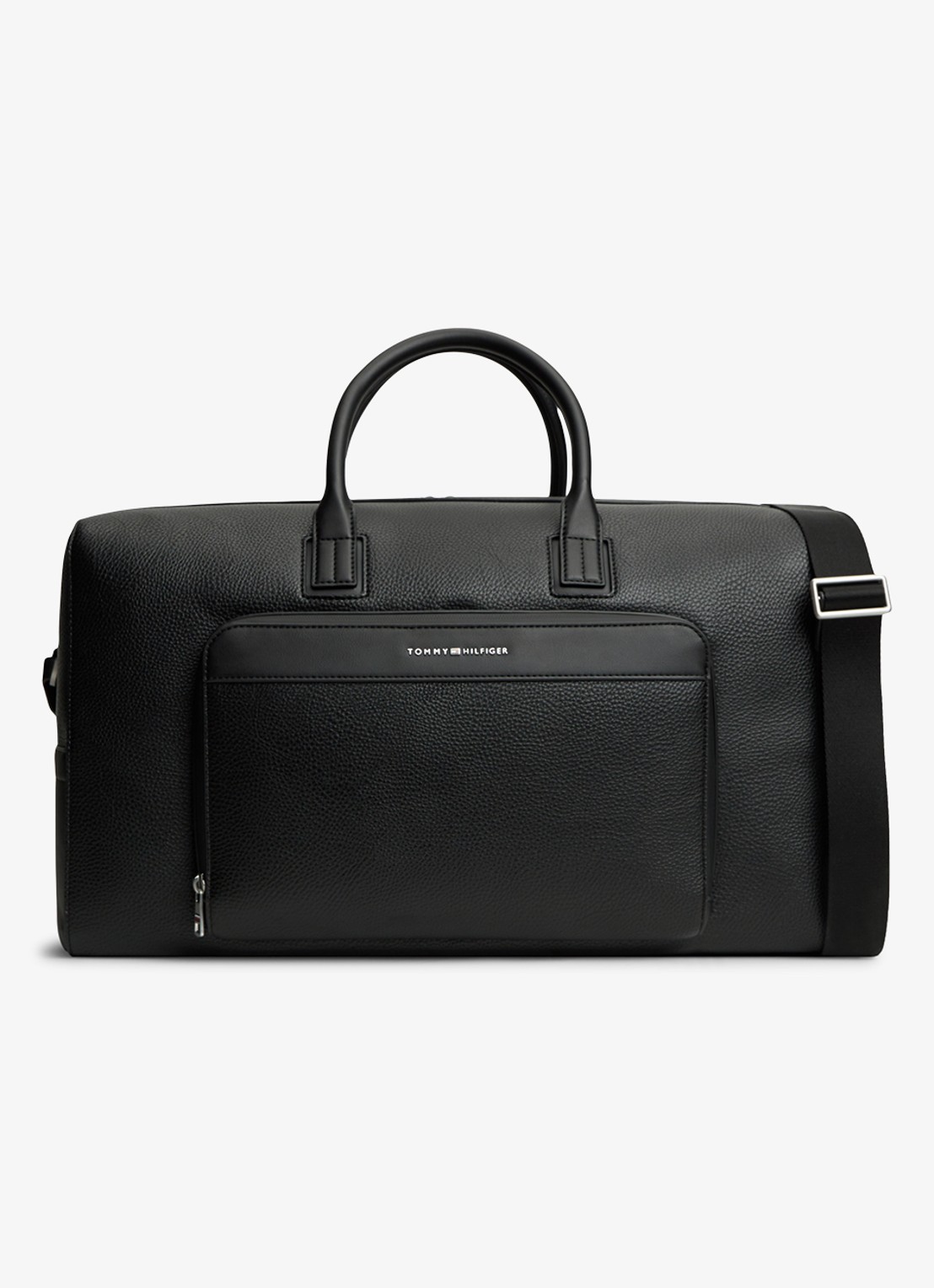 Tommy Hilfiger Weekendtas met logo - voorkant 4 diepzwart