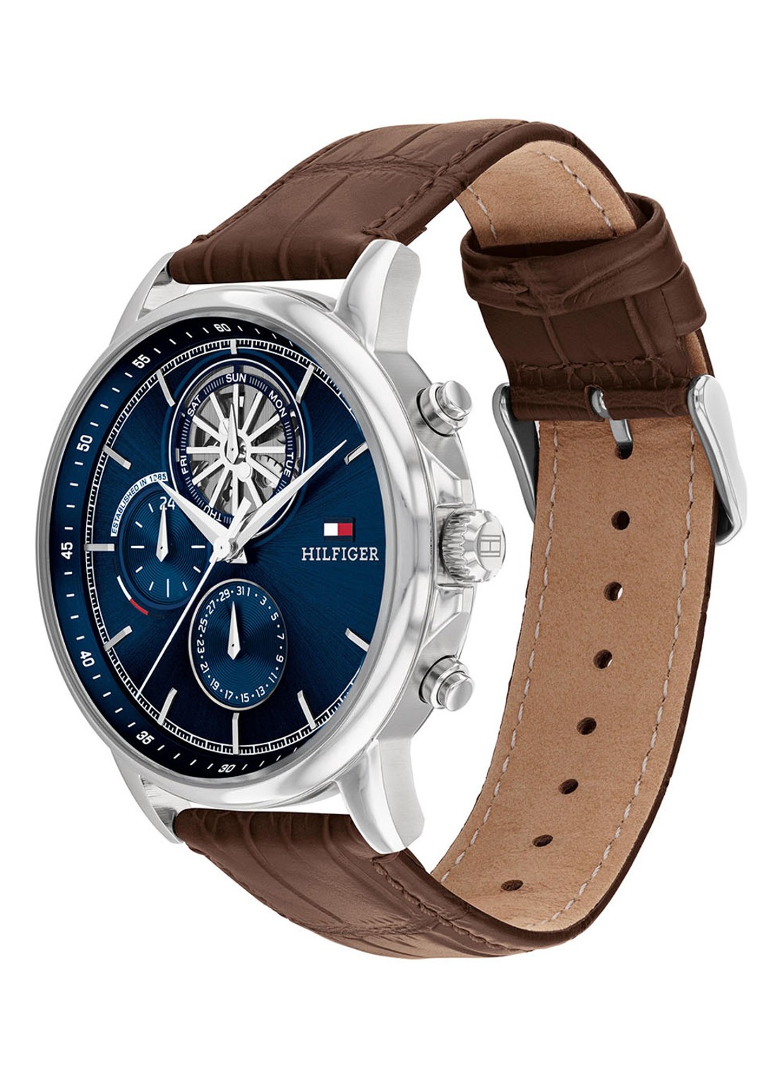 Tommy Hilfiger Wesley horloge TH17910629 - detail bruin