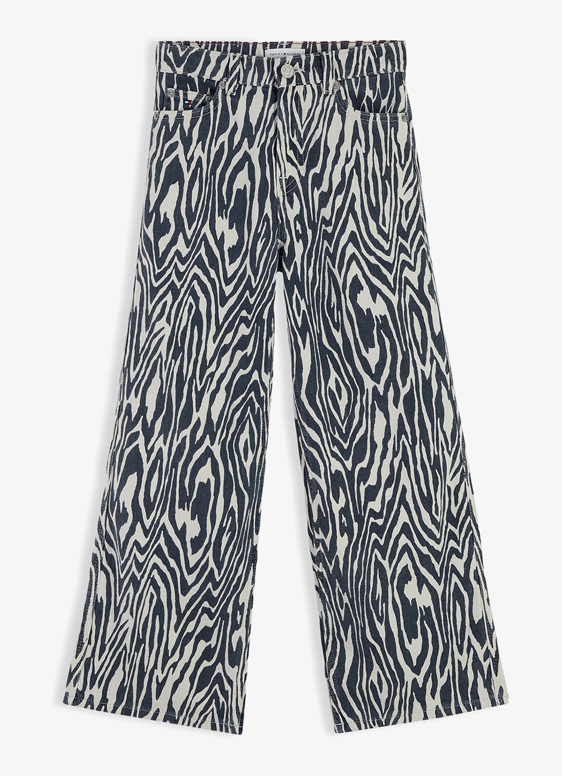 Tommy Hilfiger Wide leg jeans met zebraprint - voorkant 5 multicolor