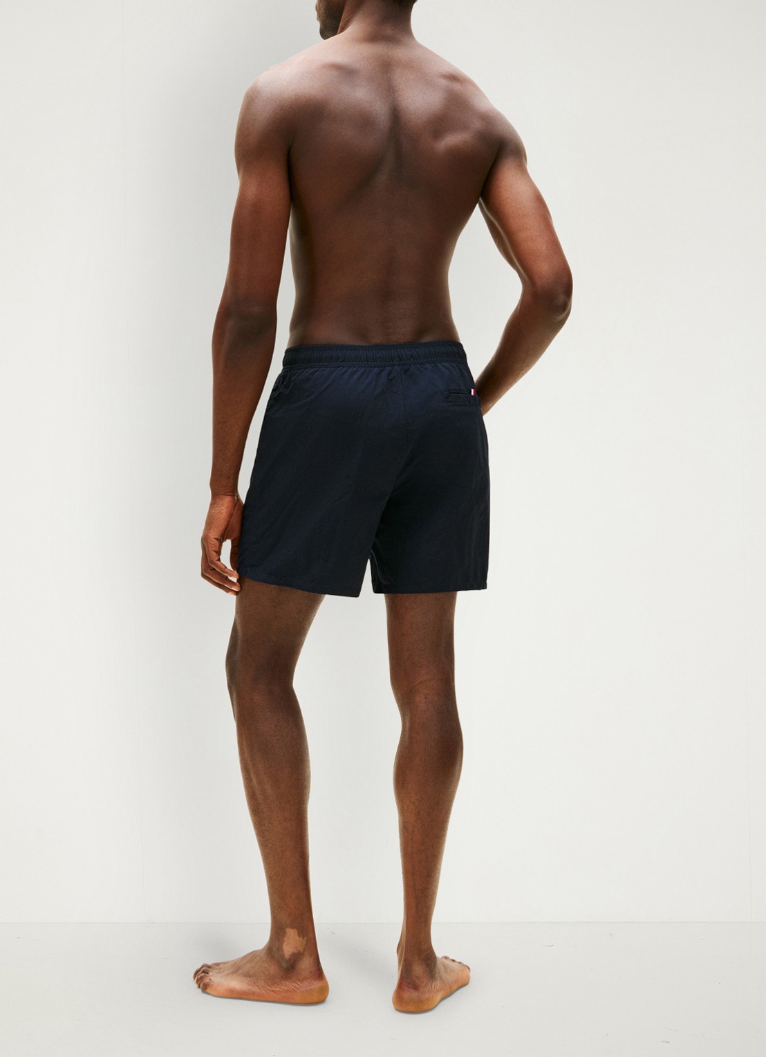 Tommy Hilfiger Zwemshorts met logo - achterkant donkerblauw