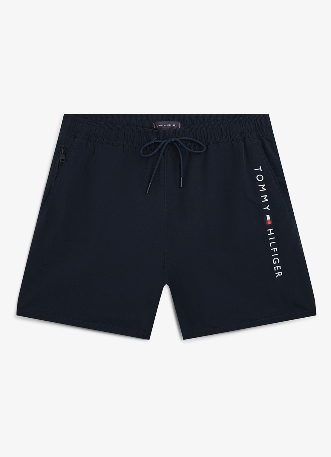Tommy Hilfiger Zwemshorts met logo - voorkant 4 donkerblauw