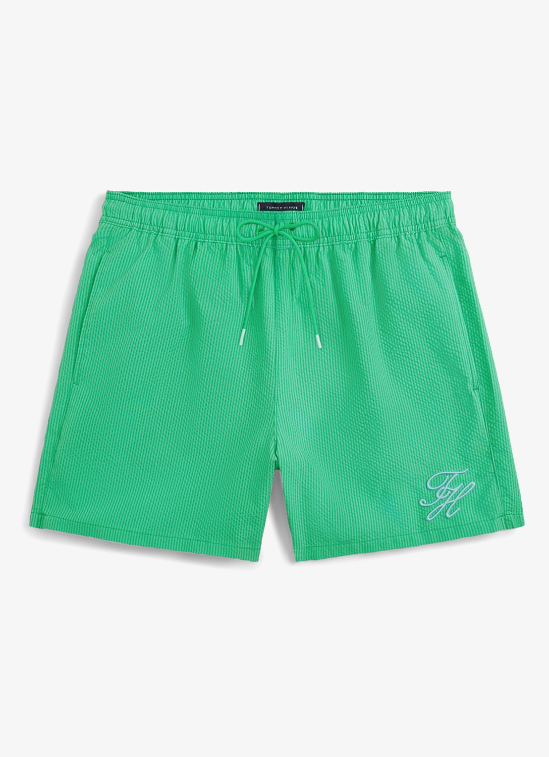 Tommy Hilfiger Zwemshorts met logo - voorkant groen