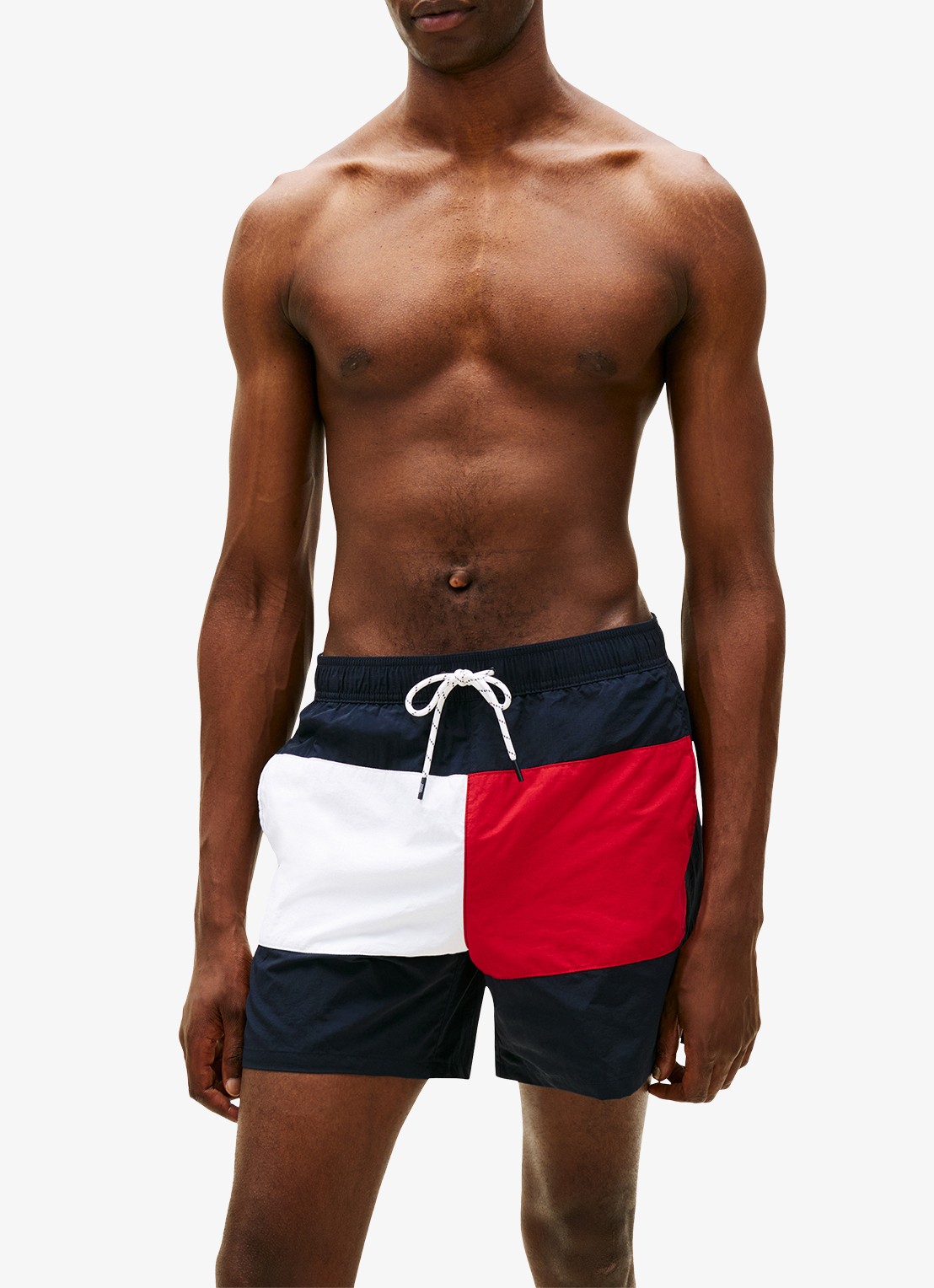 Tommy Hilfiger Zwemshorts met logo - detail 4 donkerblauw