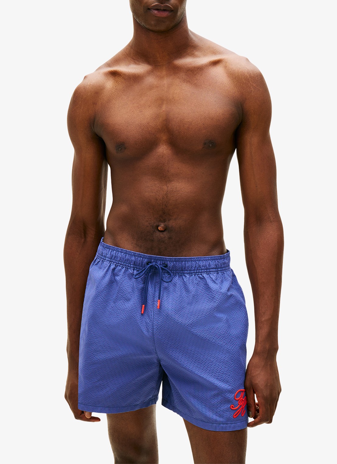 Tommy Hilfiger Zwemshorts met logo - detail 4 donkerblauw