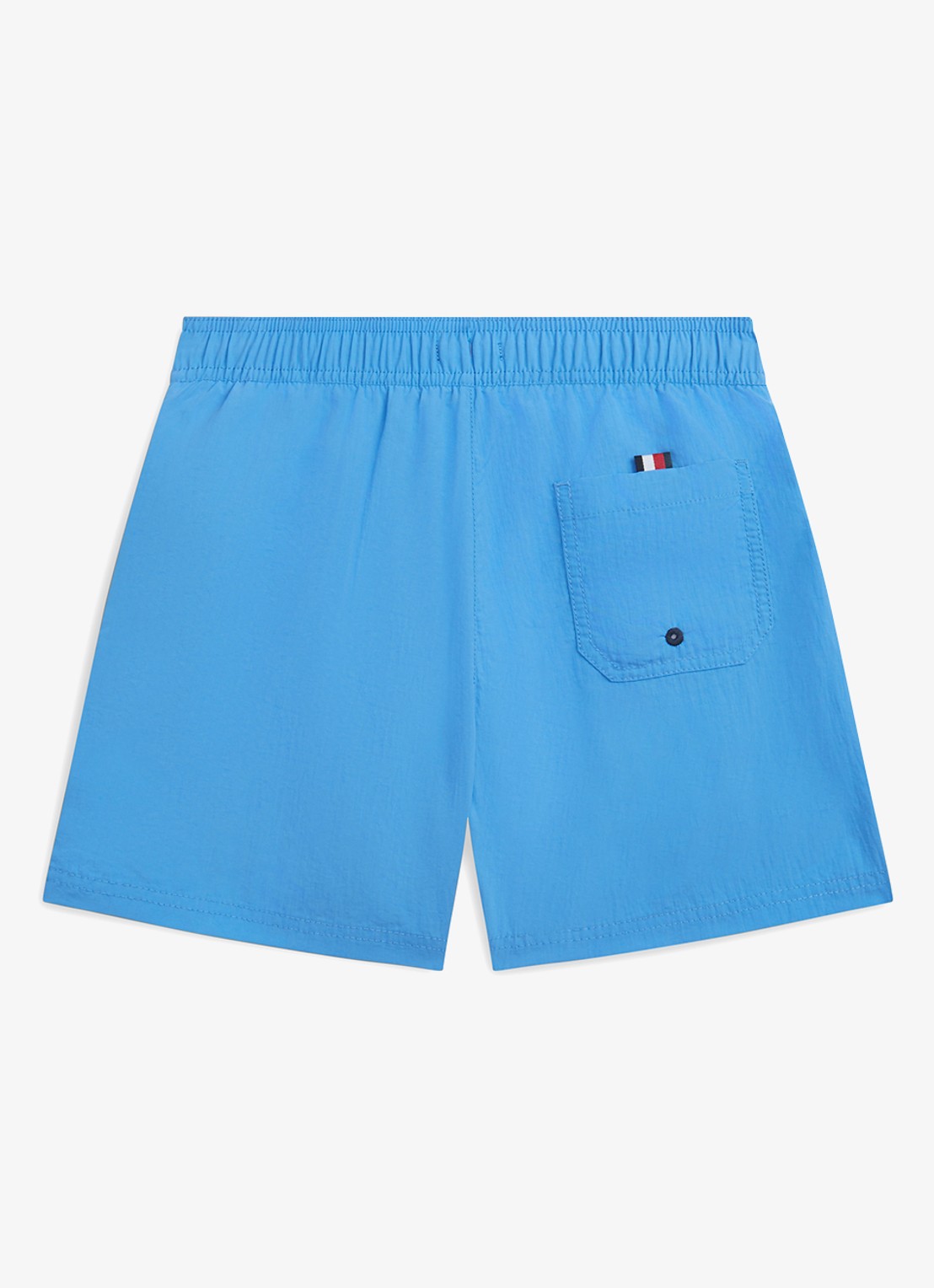Tommy Hilfiger Zwemshorts met steekzakken en logo - achterkant kobaltblauw