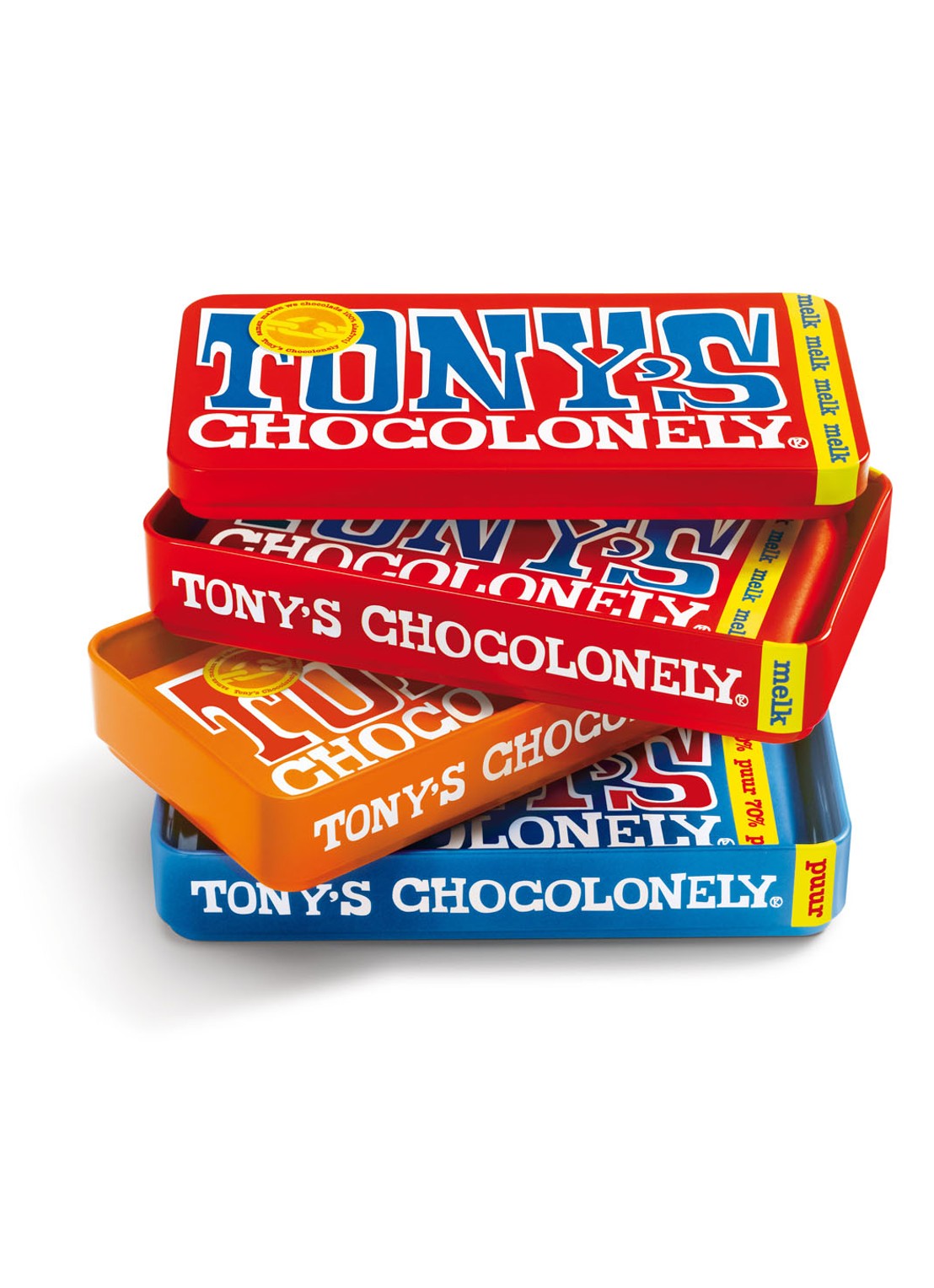 Tony's Chocolonely Cadeaublik met 3 chocoladerepen - voorkant 2 undefined