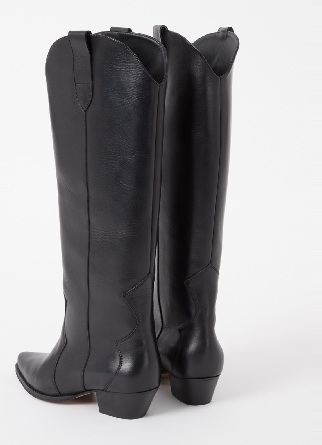 Toral Indie cowboylaars van leer - detail 4 zwart