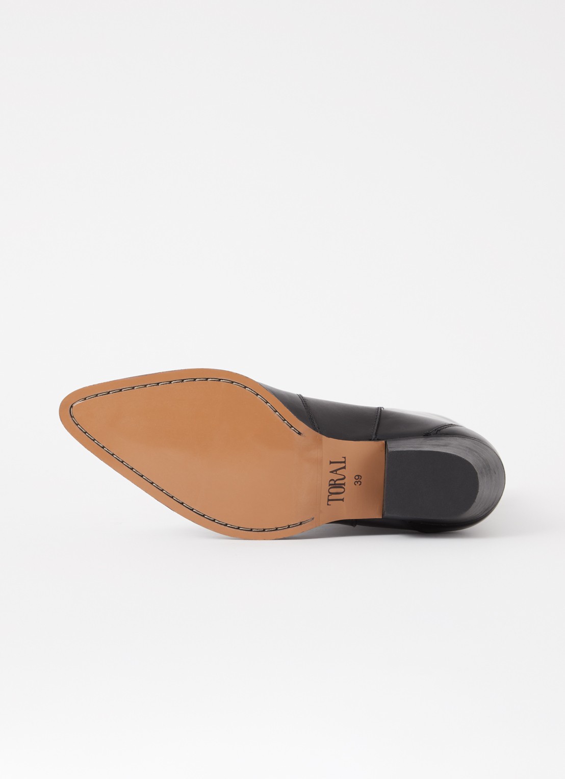 Toral Indie cowboylaars van leer - detail 5 zwart