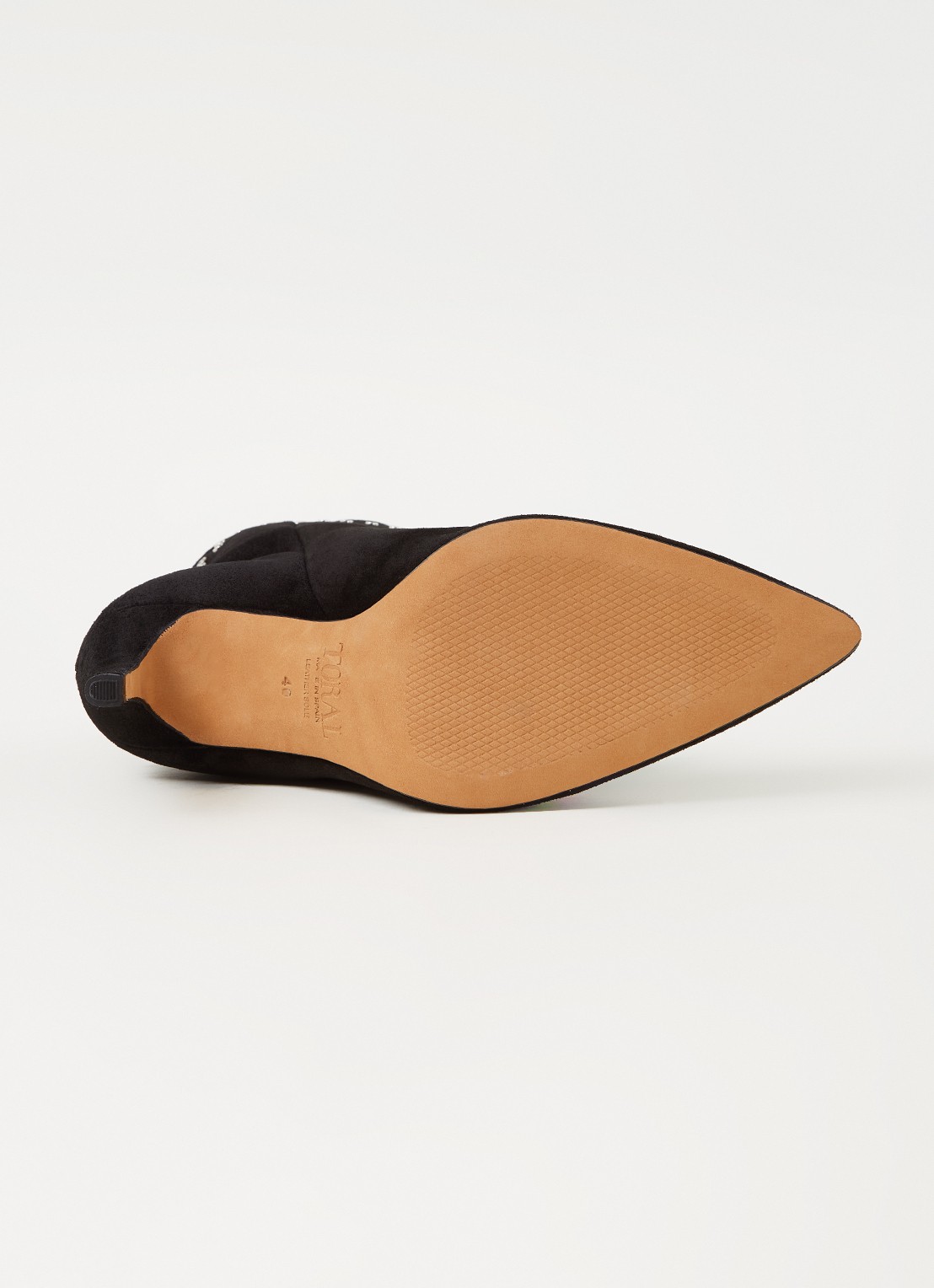 Toral Laars van leer met studs - detail 5 zwart