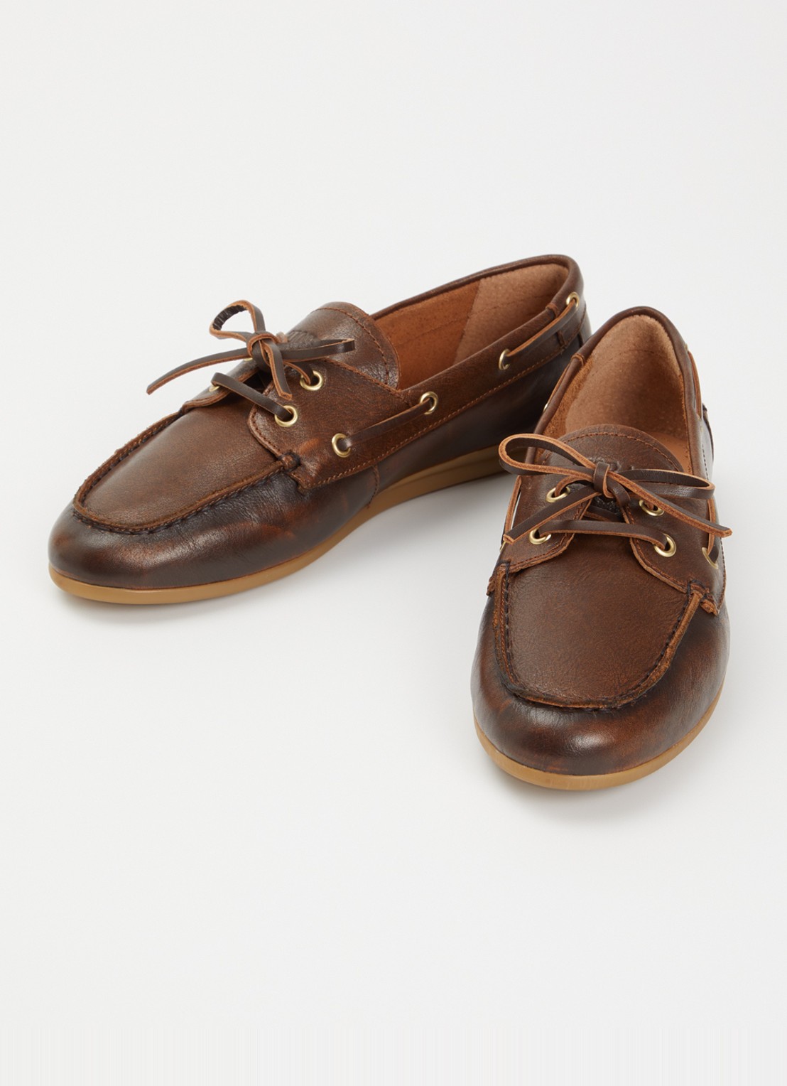 Toral Nahua bootschoen van leer - detail 2 donkerbruin