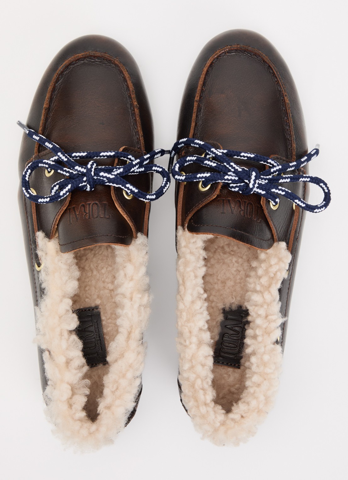 Toral Nahua bootschoen van leer - detail 3 donkerbruin