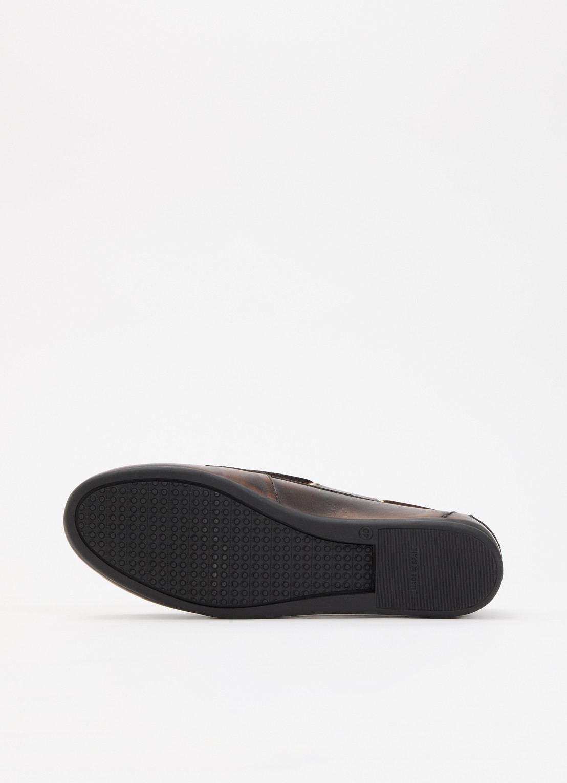 Toral Nahua loafers van leer  - detail 4 donkerbruin