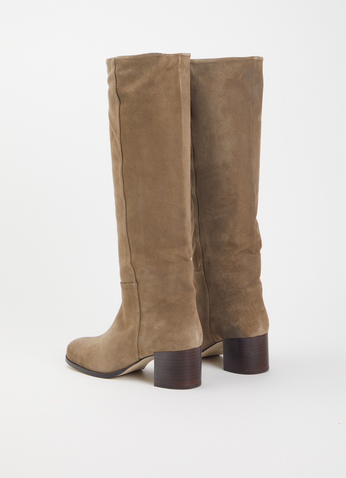 Toral Paisley laars van suède - achterkant 4 camel