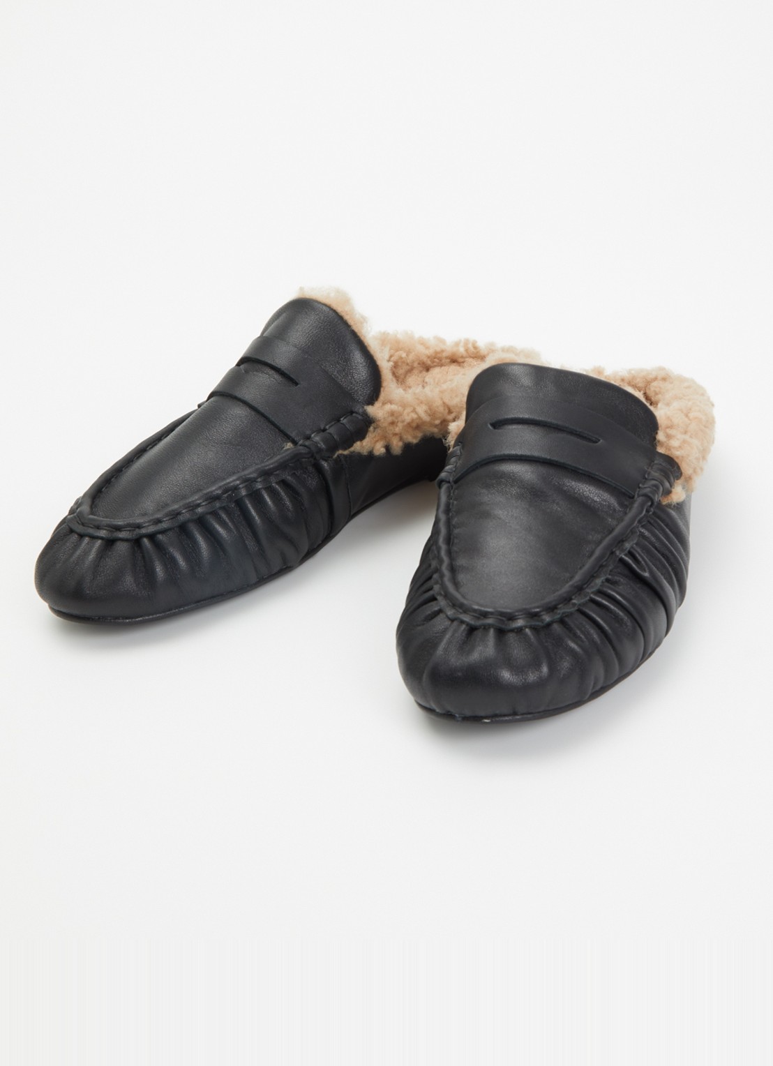 Toral Piper Winter loafer van leer  - detail 3 zwart