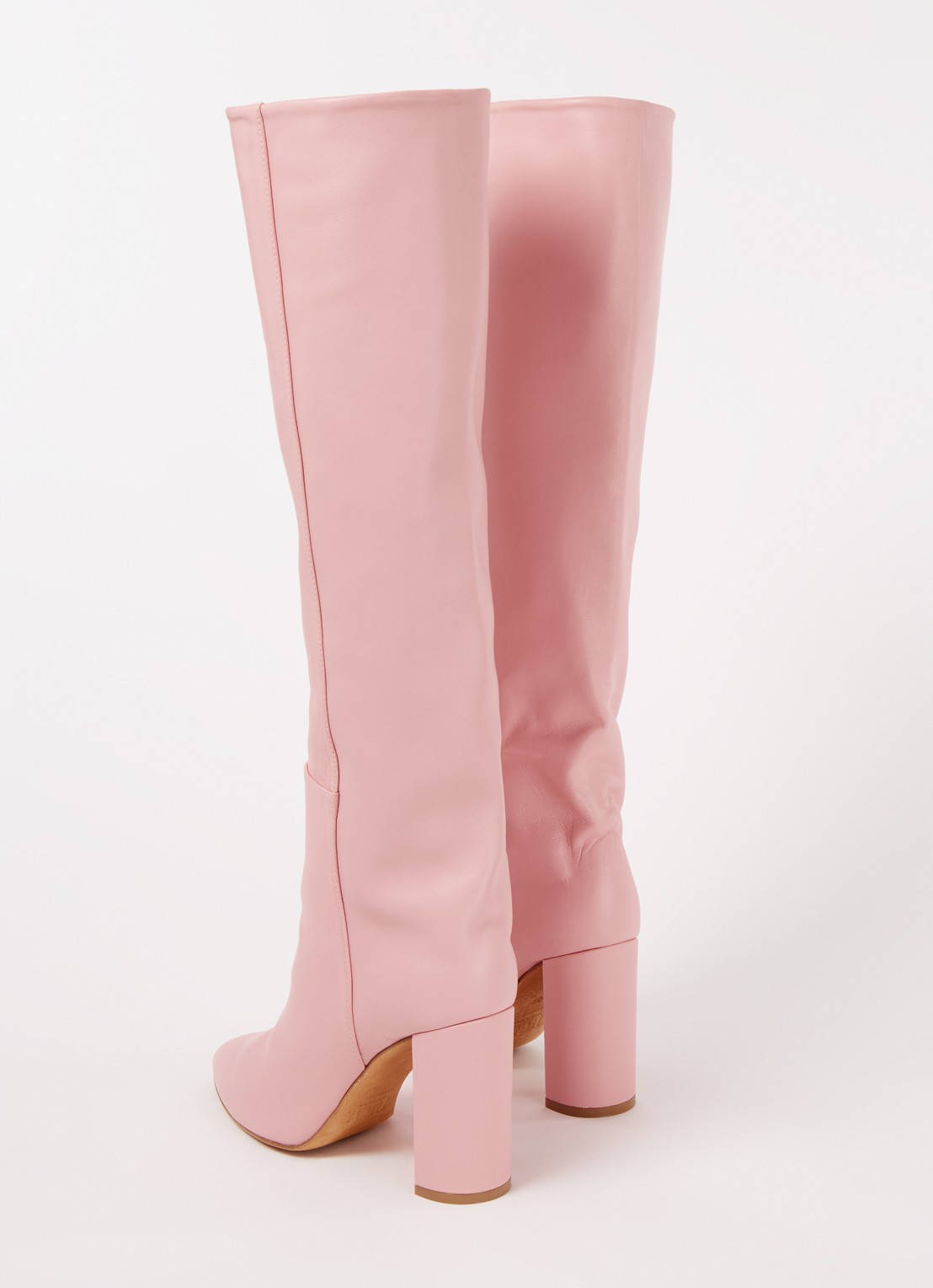 Toral Sofia laars van leer - detail 3 roze