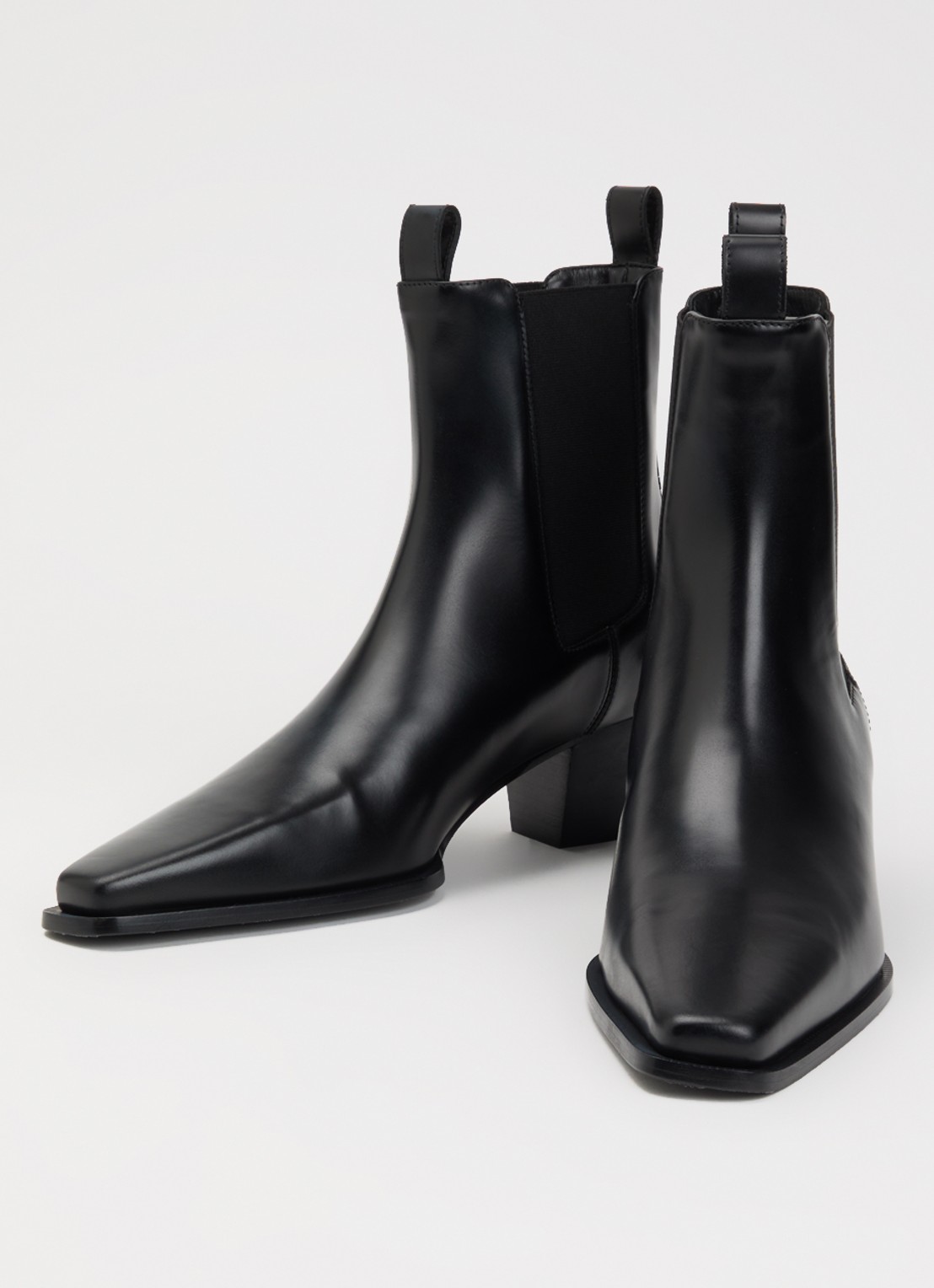 TOTEME Chelsea boot van kalfsleer - detail zwart