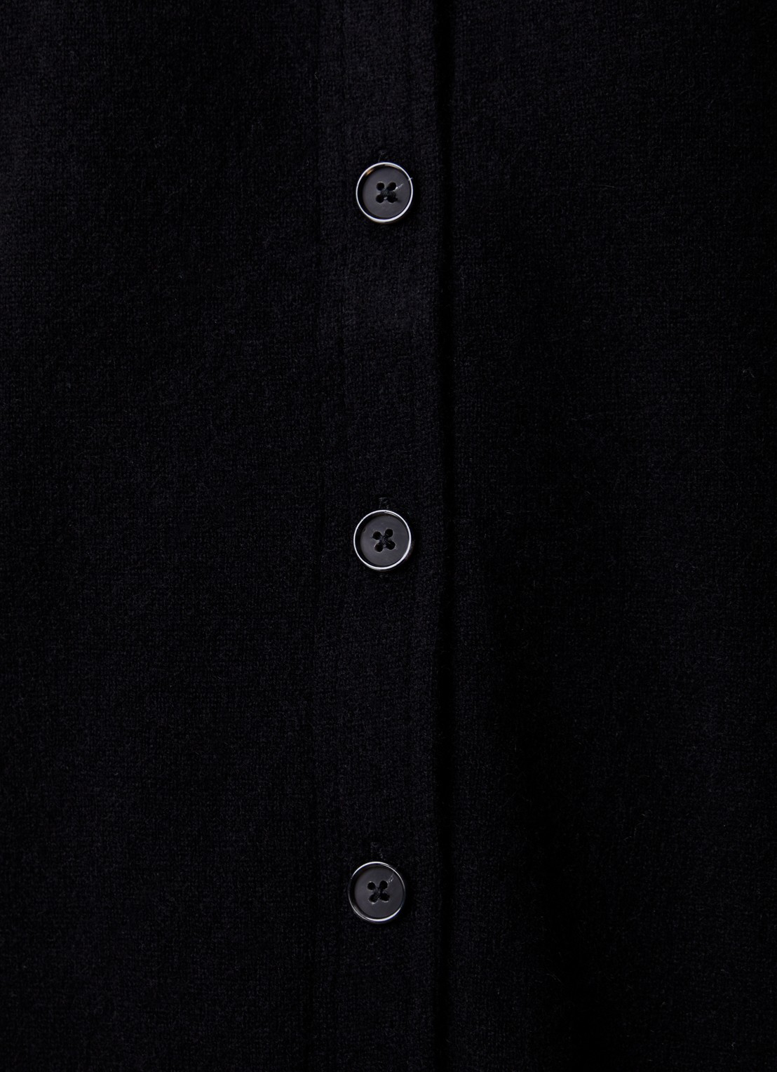 TOTEME Fijngebreid vest van kasjmier - detail 2 zwart