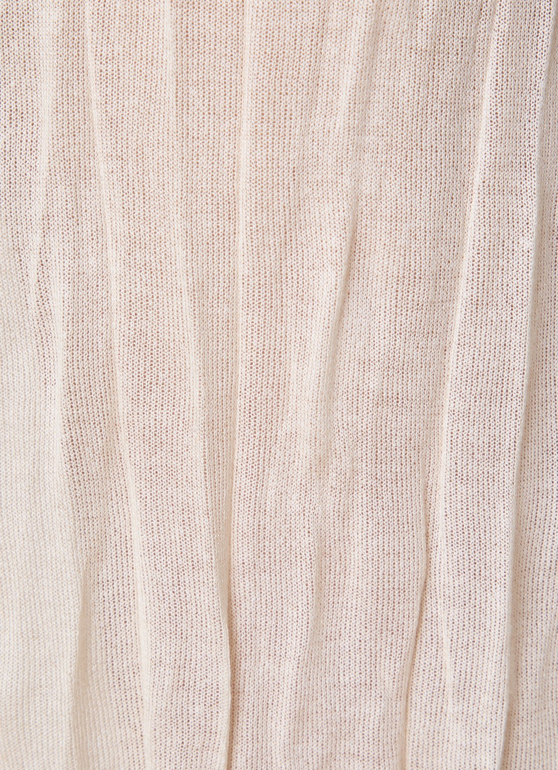 TOTEME High waist midi rok met plooien - detail 4 vanillegeel