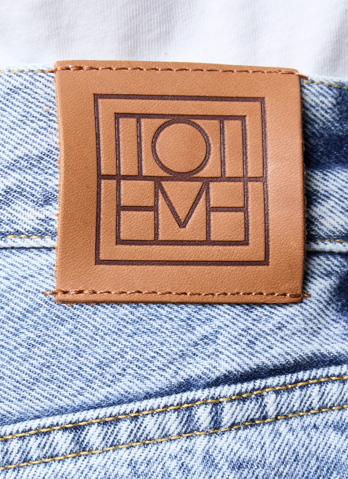 TOTEME High waist wide leg jeans met steekzakken - detail 3 indigo