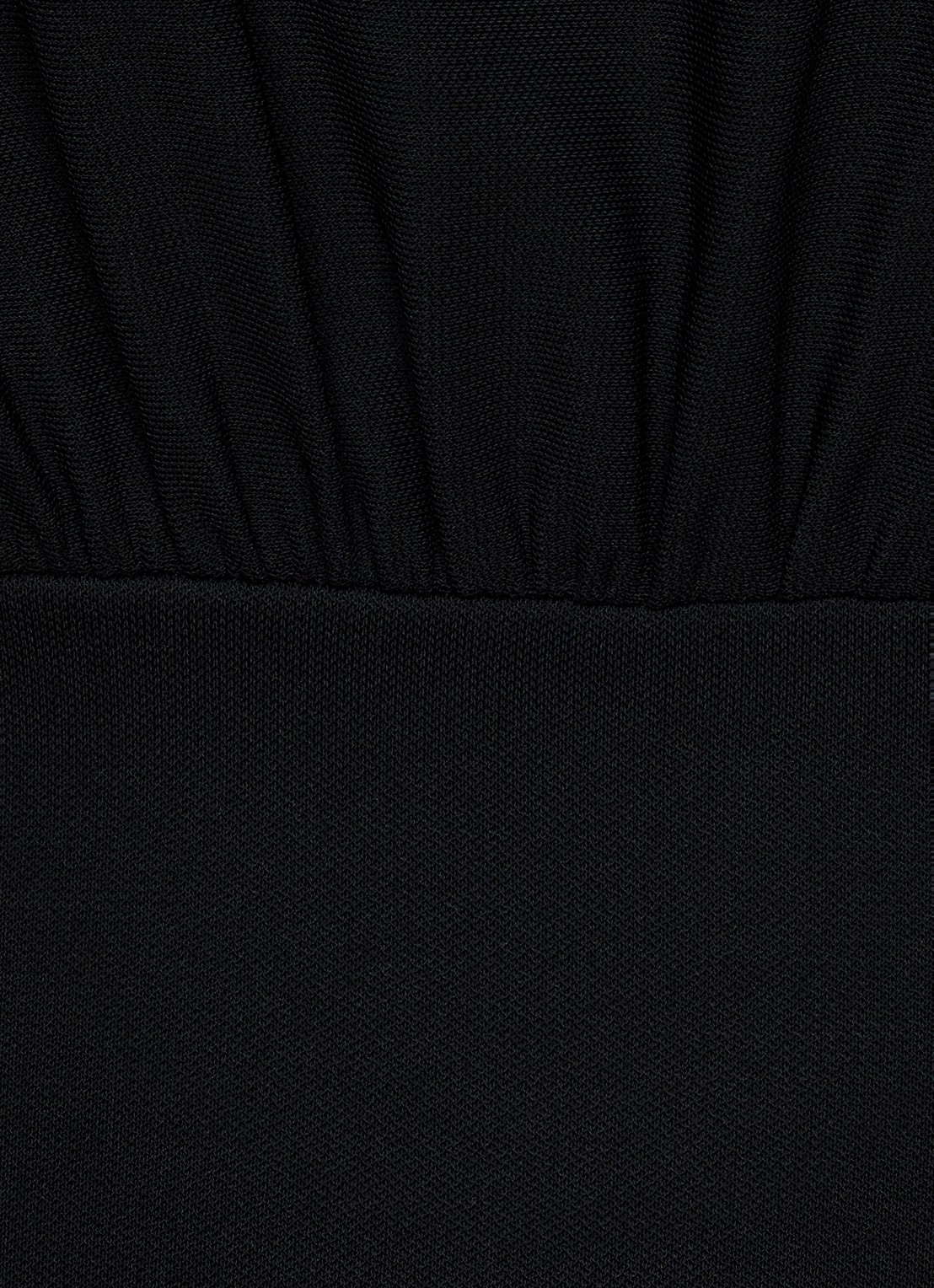 TOTEME Maxi jurk met boothals - detail 5 zwart