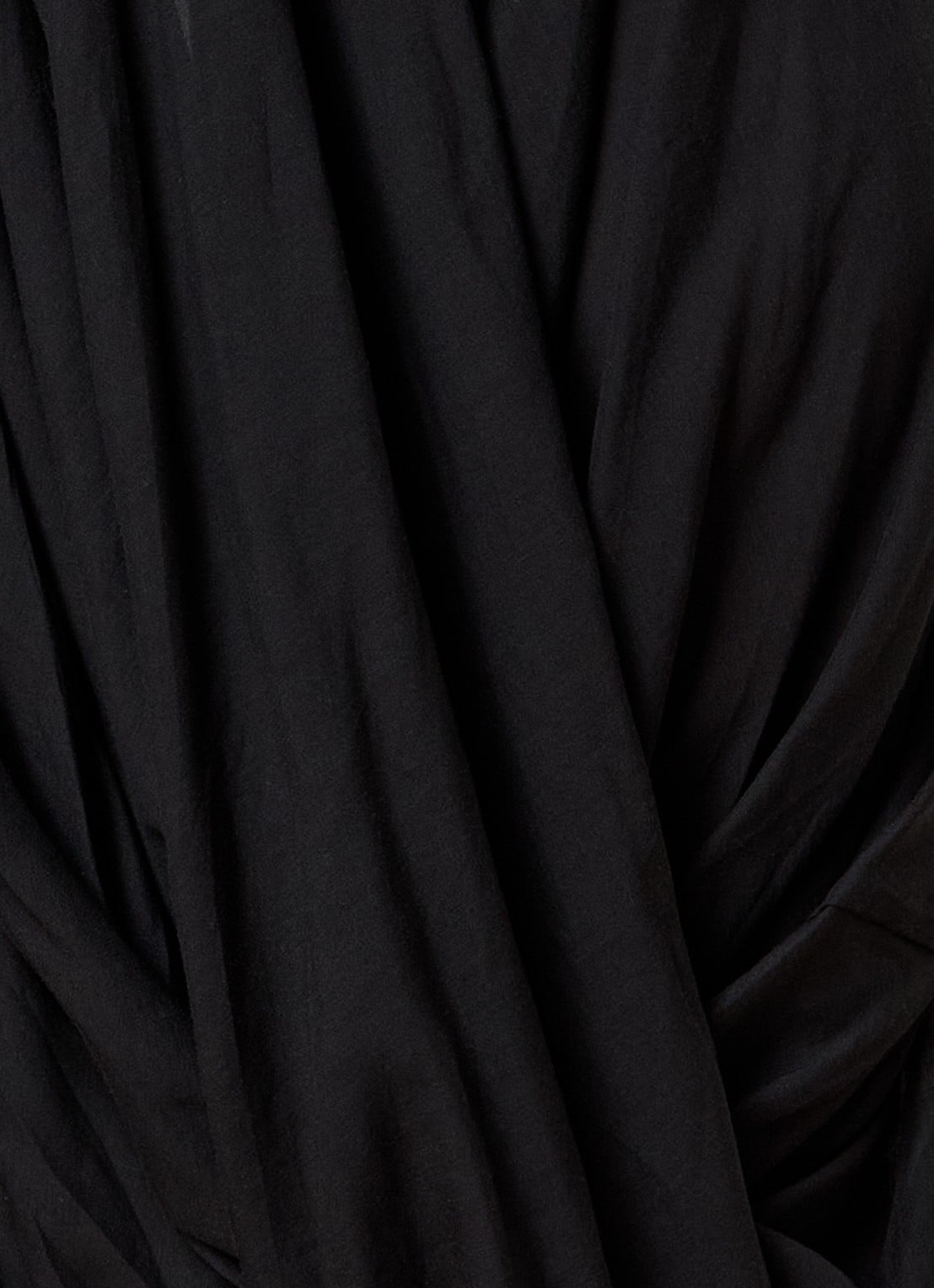 TOTEME Maxi jurk met plooidetail - detail 4 zwart