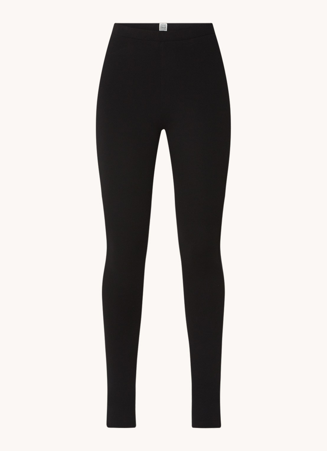TOTEME Mid waist legging met ritsdetail - voorkant 3 zwart