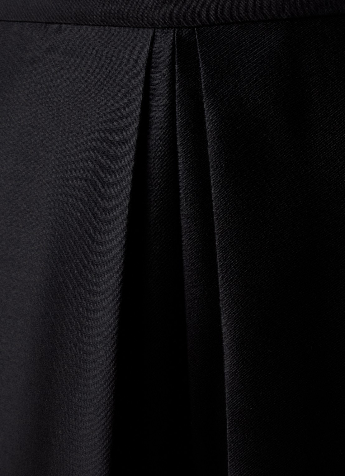 TOTEME Midi rok in zijdeblend met plooidetail - detail 2 zwart