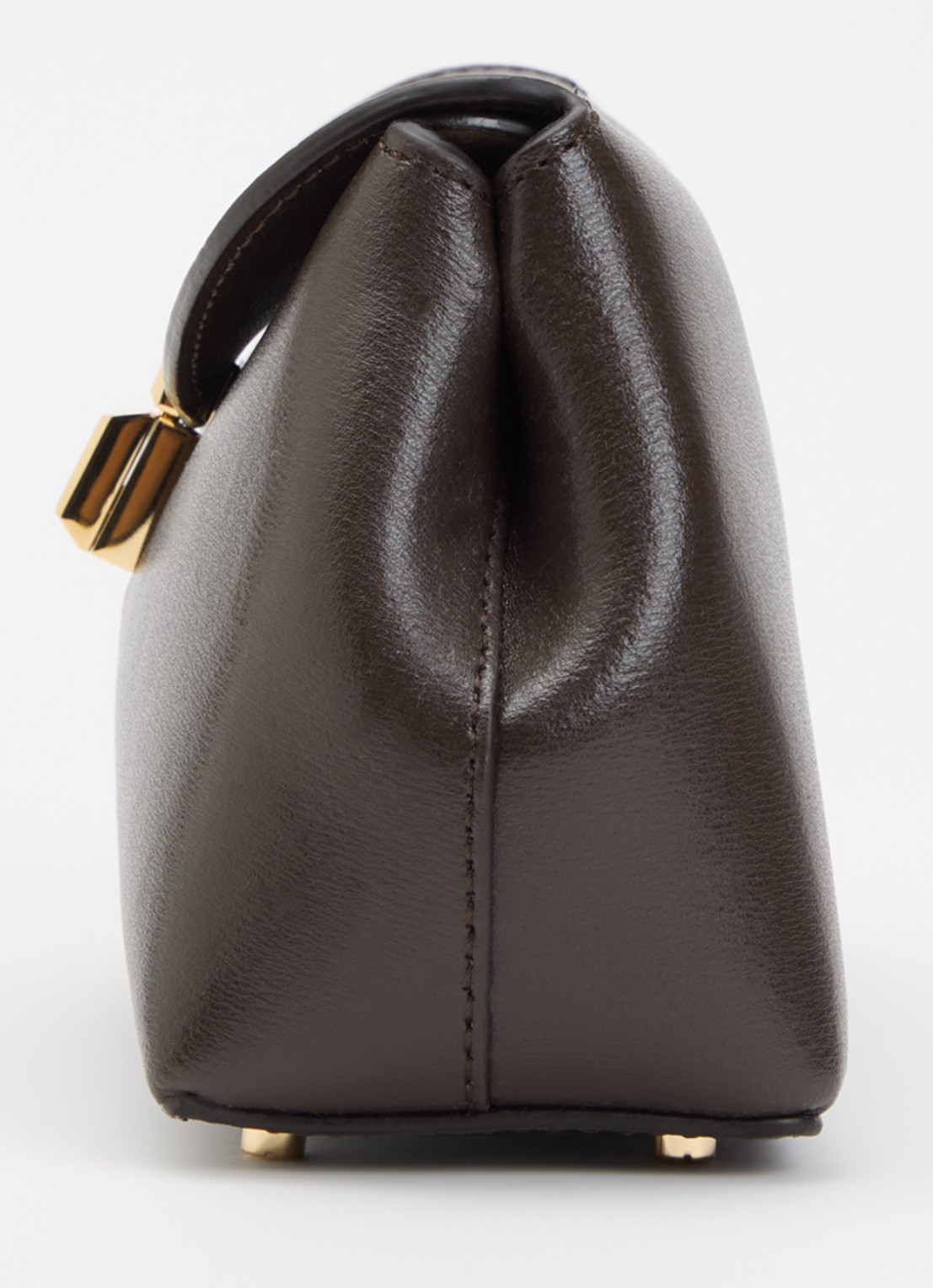 TOTEME Mini clutch van kalfsleer  - detail 3 taupe