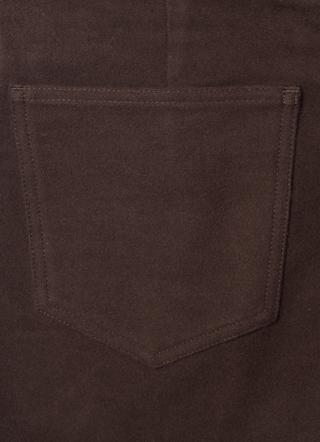 TOTEME Moleskin high waist flared pantalon met steekzakken - detail 2 donkerbruin