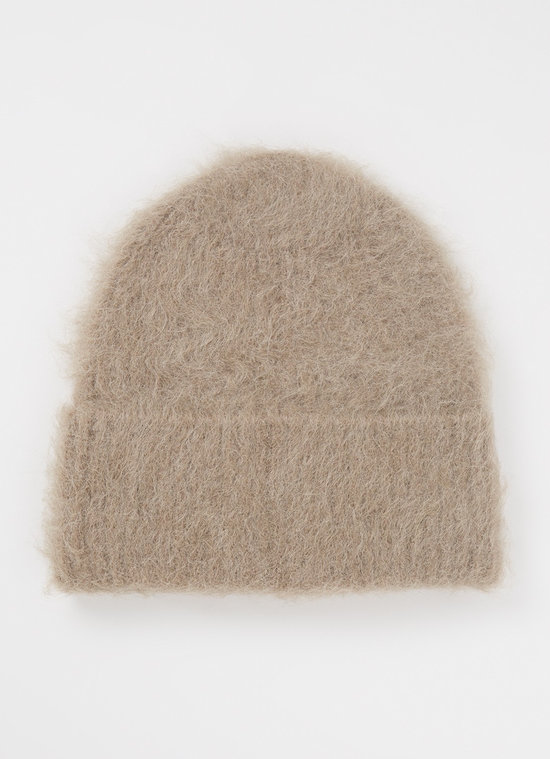 TOTEME Muts in alpaca wolblend - voorkant khaki