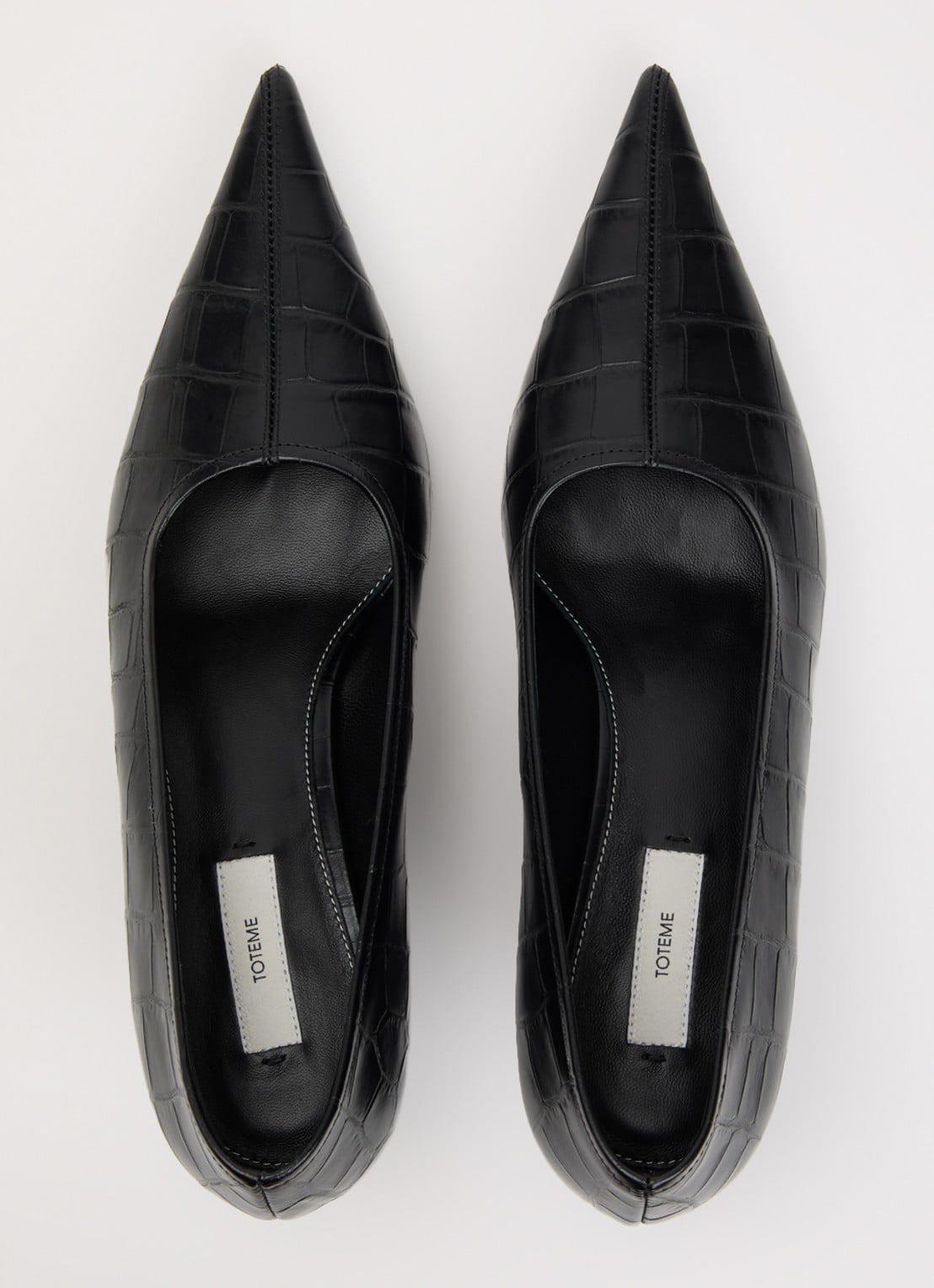 TOTEME Pump van leer - detail 4 zwart
