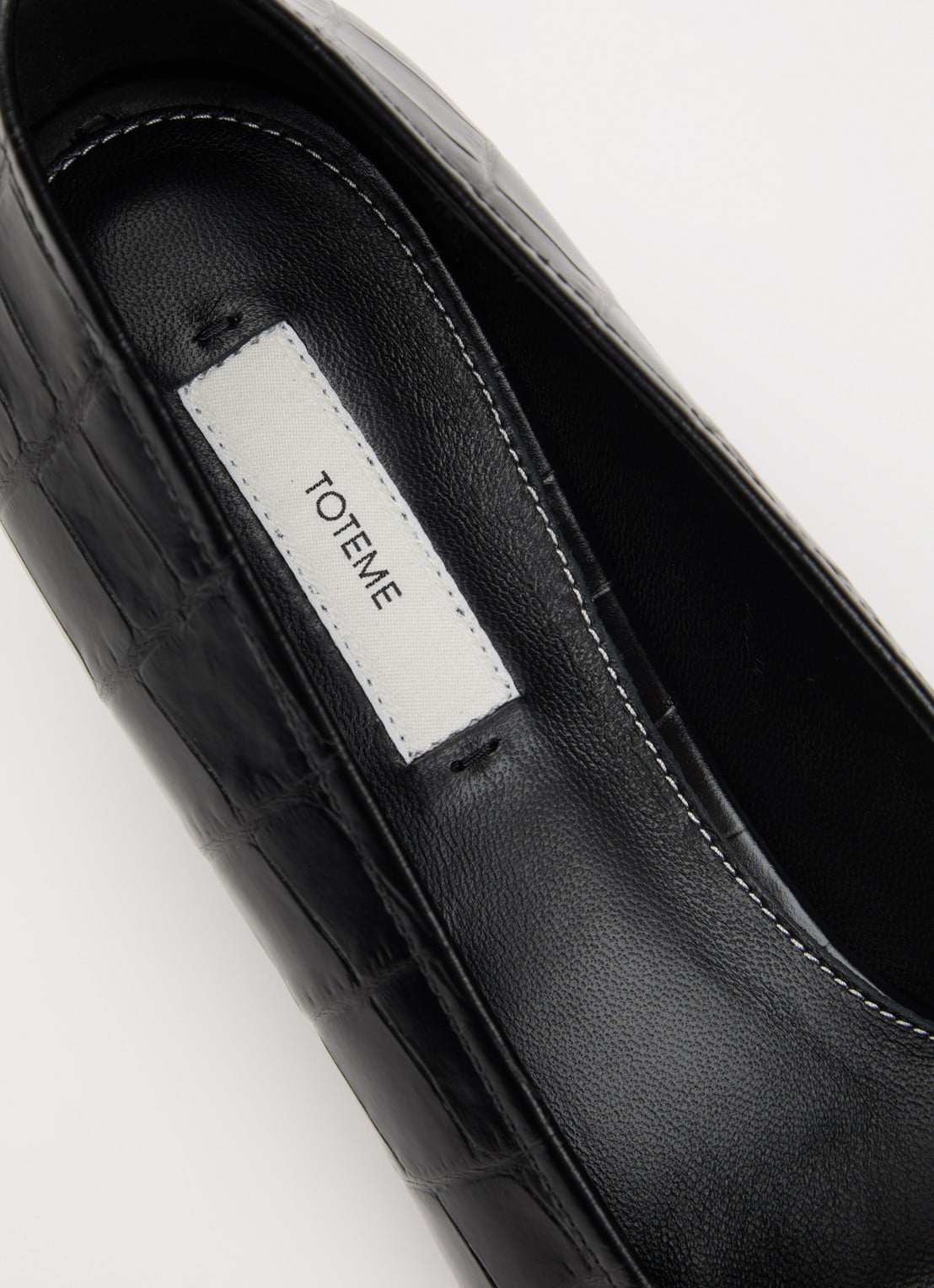 TOTEME Pump van leer - detail 6 zwart