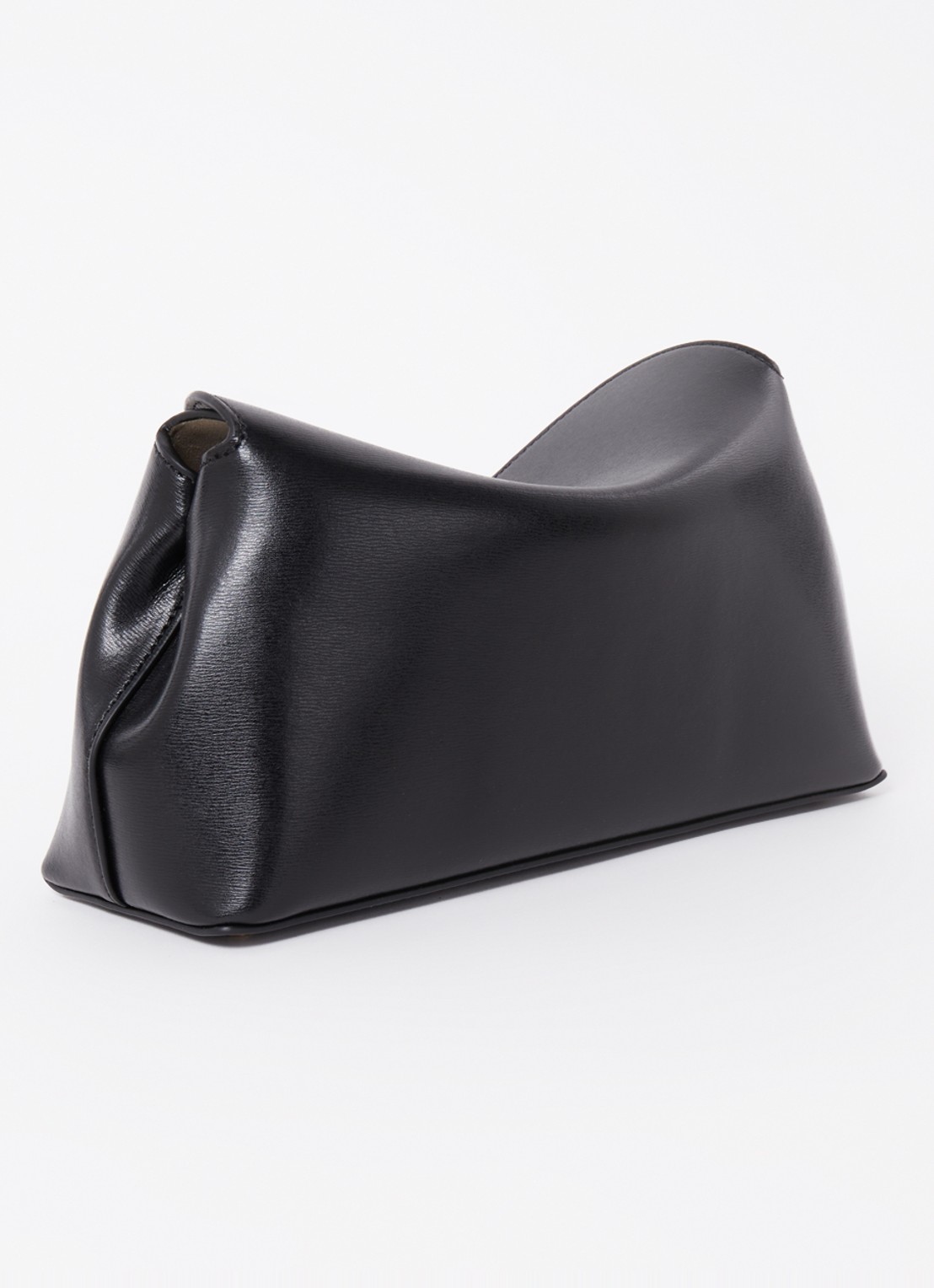 TOTEME T-Lock clutch van leer - achterkant zwart
