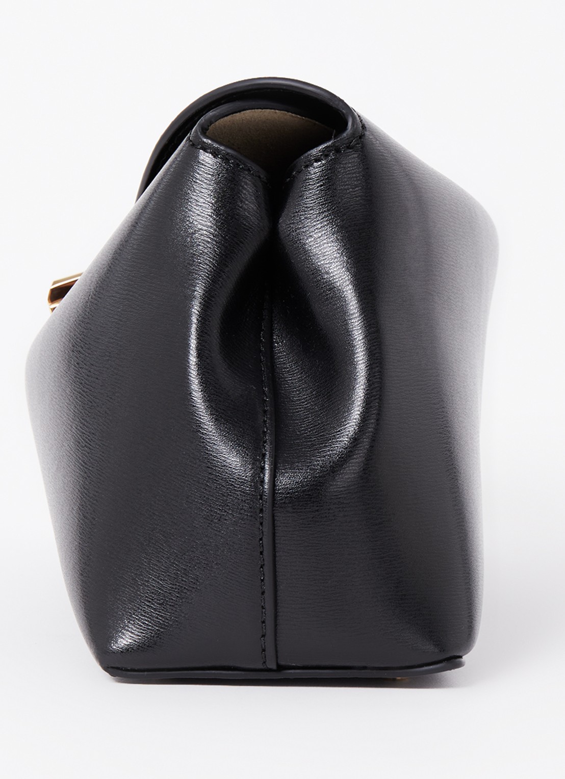 TOTEME T-Lock clutch van leer - detail 3 zwart