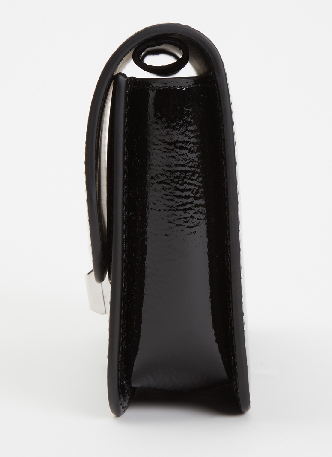 TOTEME T-Lock crossbodytas van leer  - detail 4 zwart